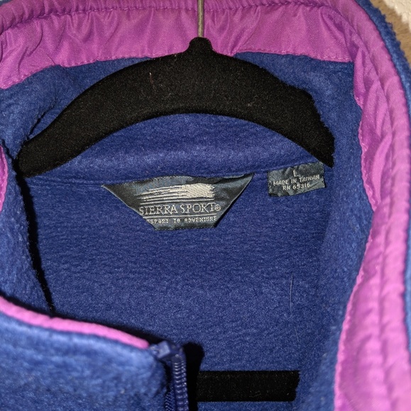 Vintage fleece bomber-style zip up jacket - Picture 2 of 4